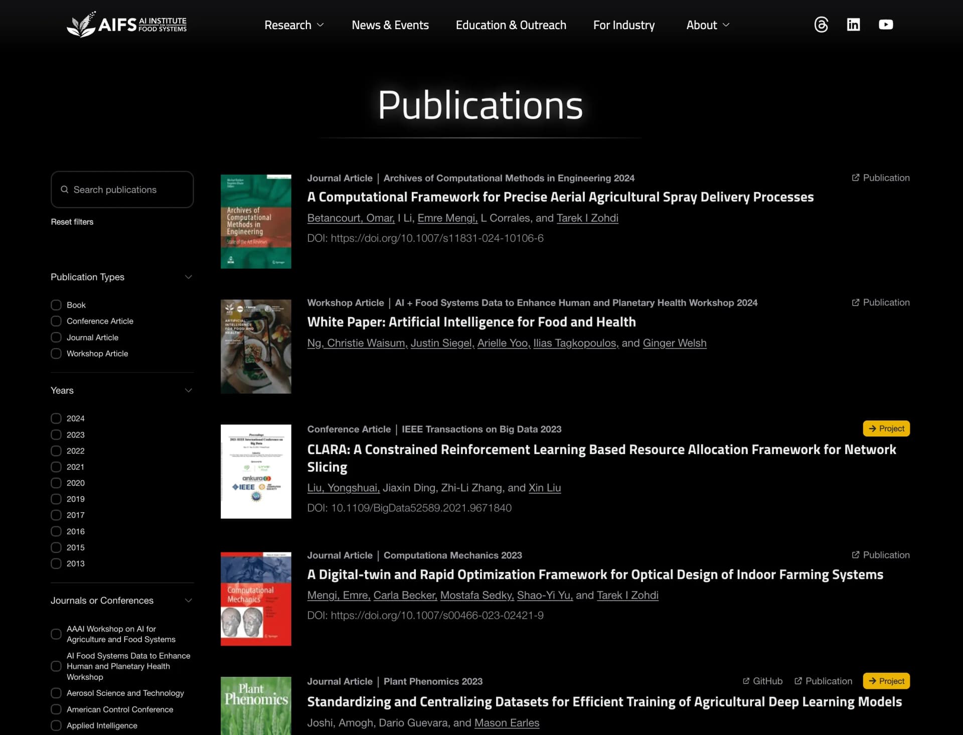 AIFS Website screenshot 6