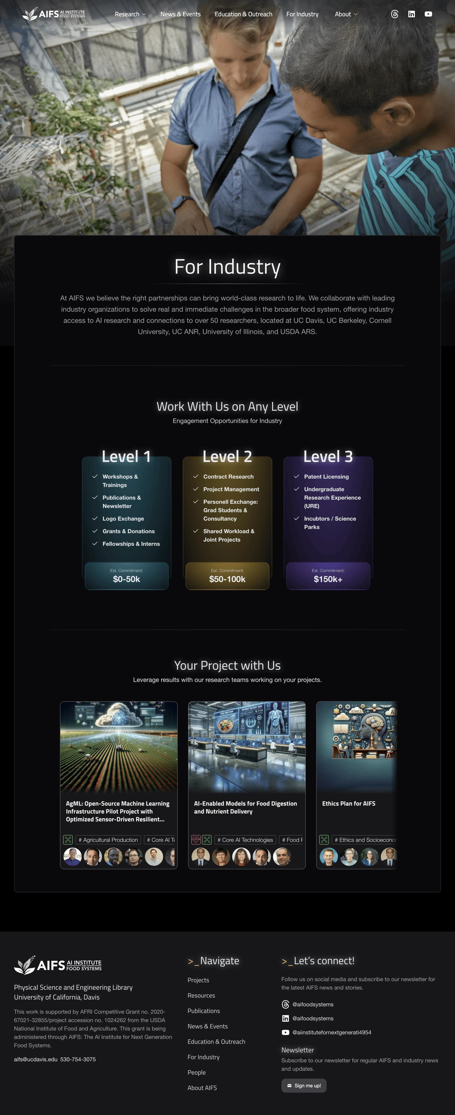 AIFS Website screenshot 8