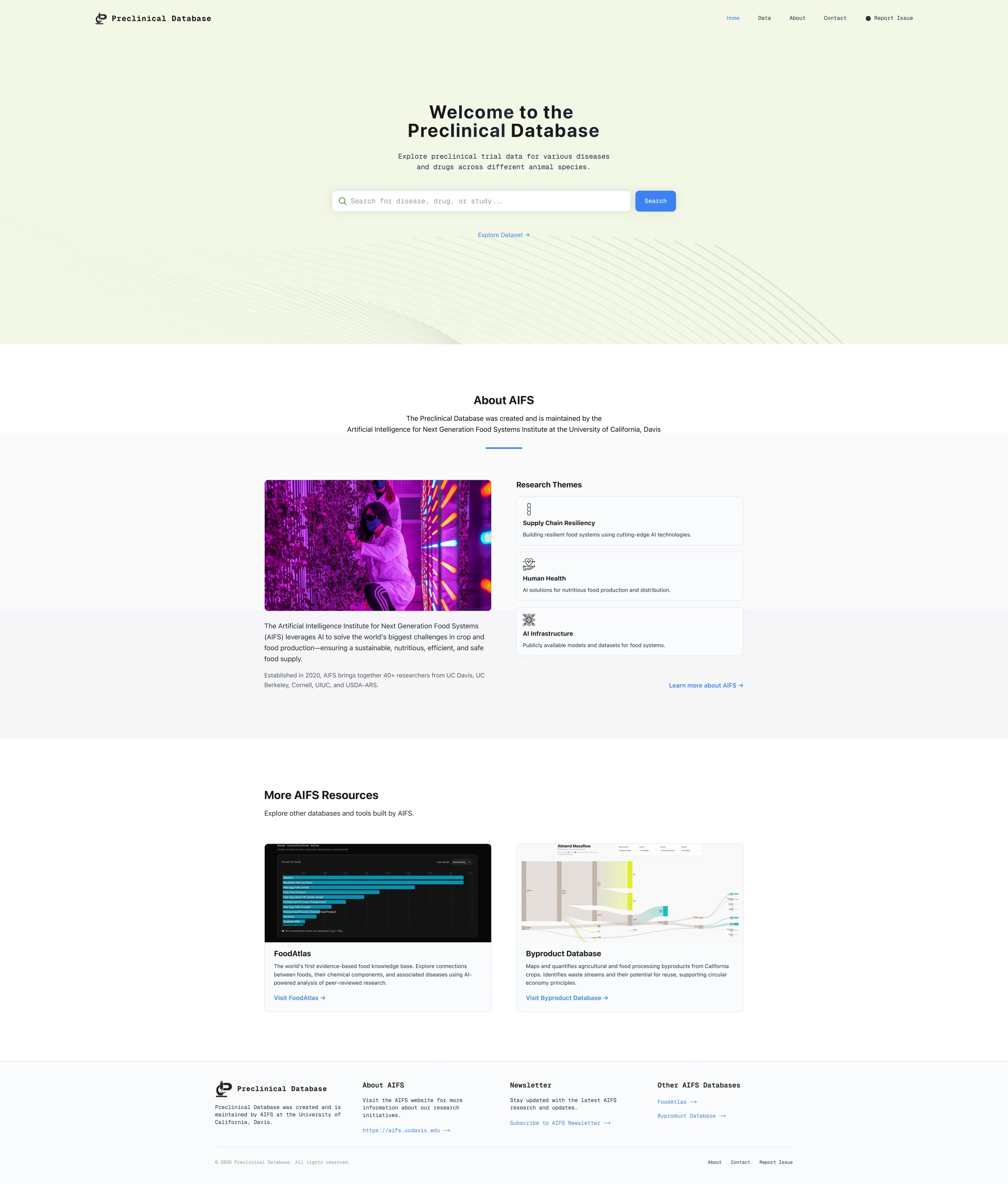 Preclinical Database
