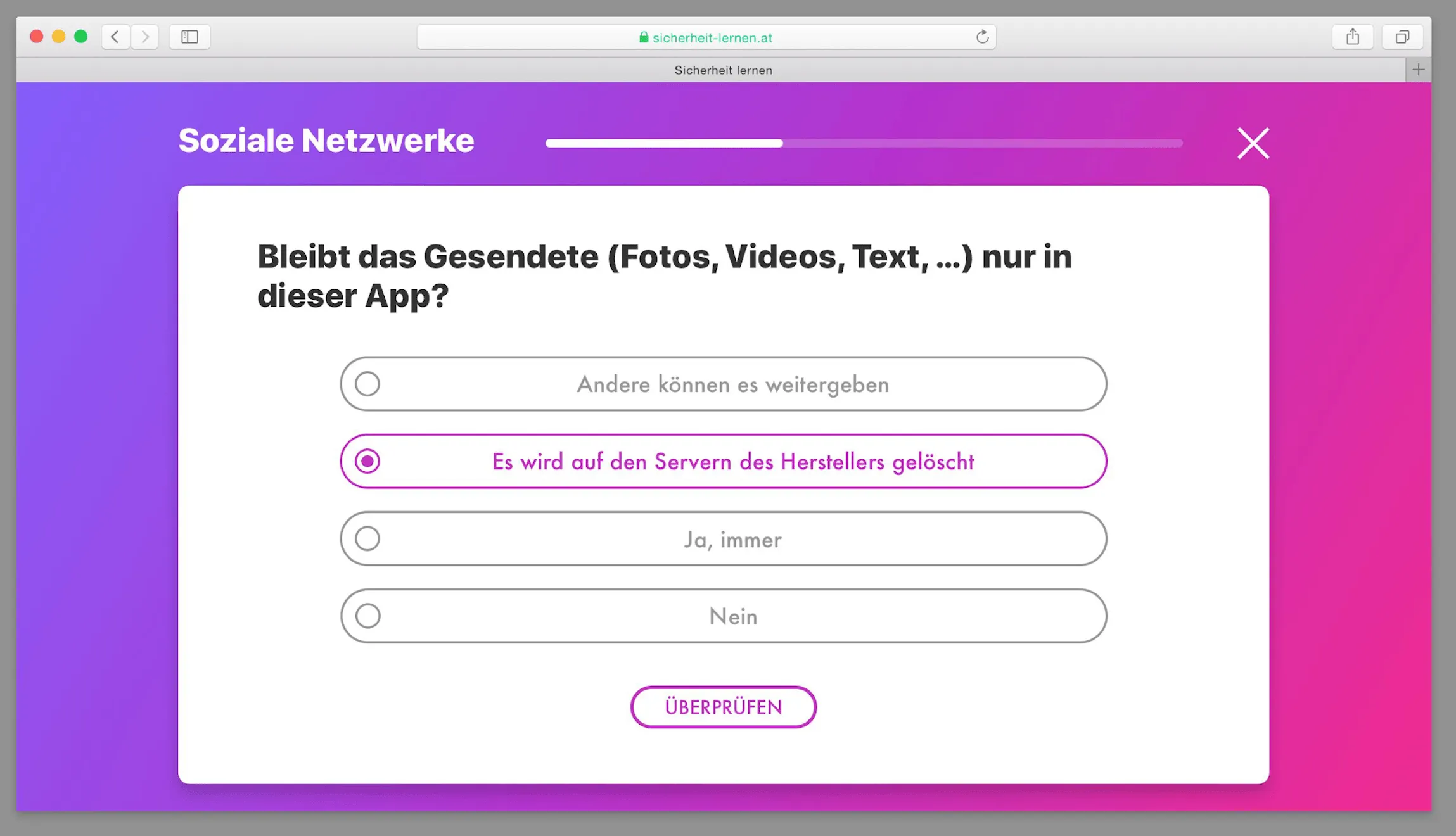 Sicherheit Lernen – Cybersecurity Training Platform screenshot 3